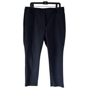 Loft Women’s High Waist Curvy Skinny stretch Cotton blend Pants Black size 14